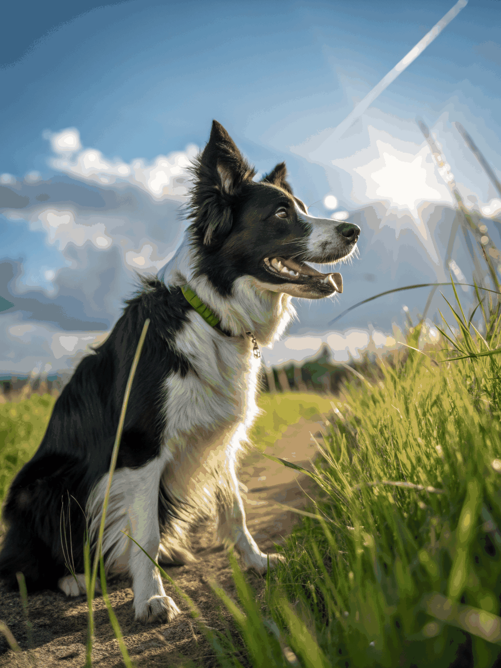 Active dog showing great mobility